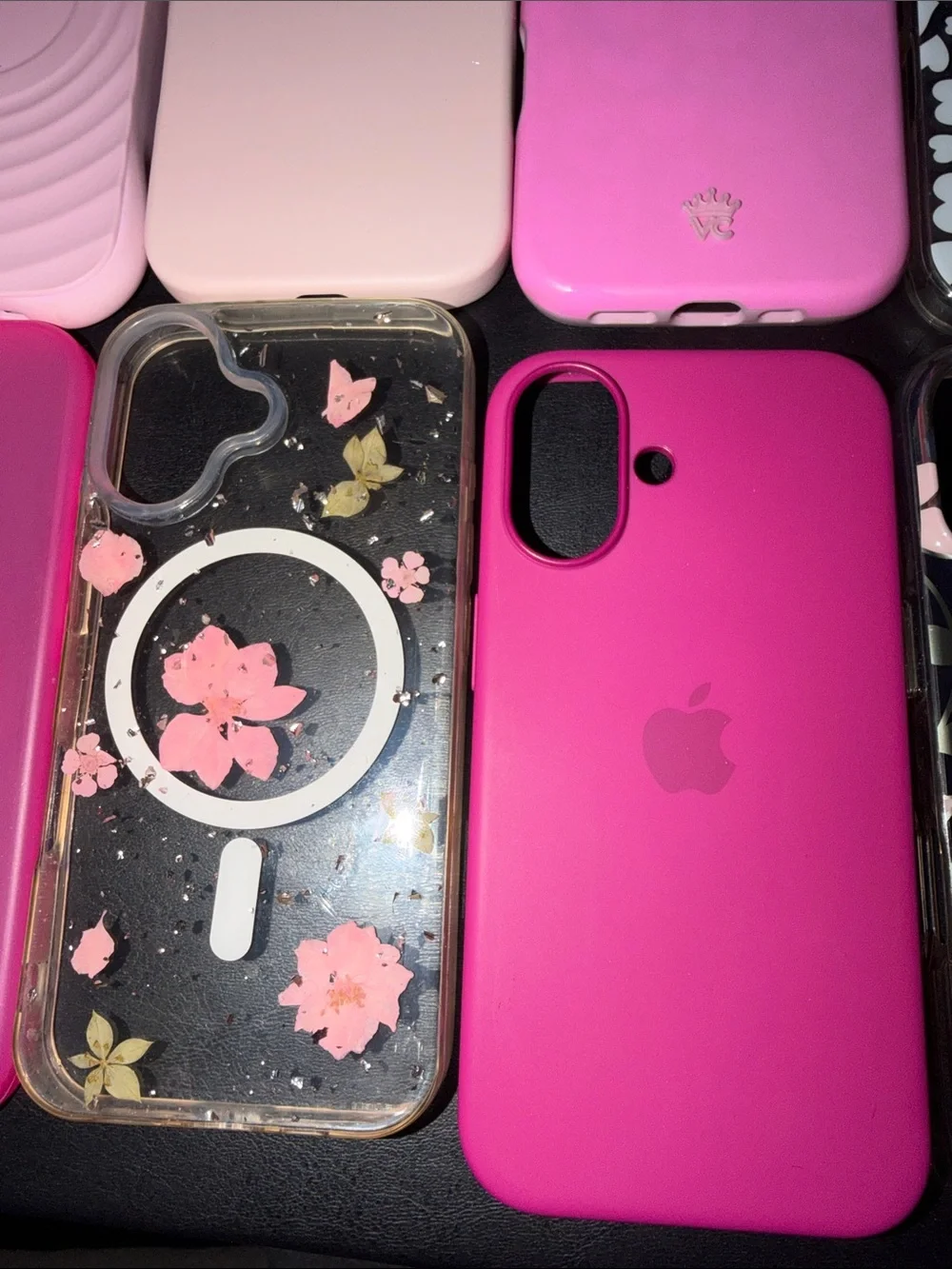 kate spade Pink & Blue Floral and Glitter iPhone Case Lot